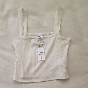 Express Ribbed Cream Camisole